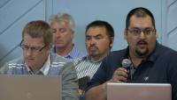 Link to: ᓂᐲᑦ ᐃᓄᒃᑎᑐᑦ Adamie Alaku, NIRB Final Public Hearings, July 19, 2012, Iqaluit, 4:48 Inuktitut
